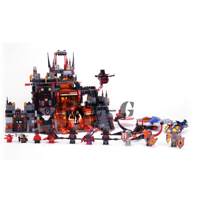 tælle fremstille skrivebord Compatible With Lego Nexo Knights 70323 Building Blocks 14019 Bricks  Jestro's Volcano Lair Figures Educational Toys For Children - Blocks -  AliExpress