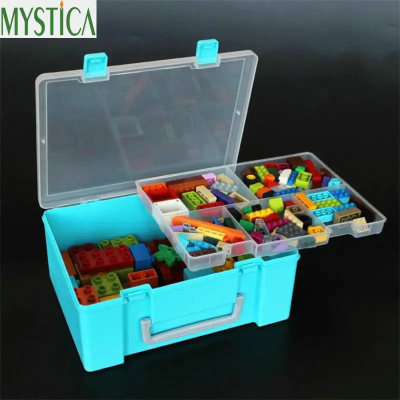 

NEW Clear Plastic Toys Storage Box Earring Bead Organizer Boxes Parts Tool Jewelry Storage Case Battery Display Container Holder