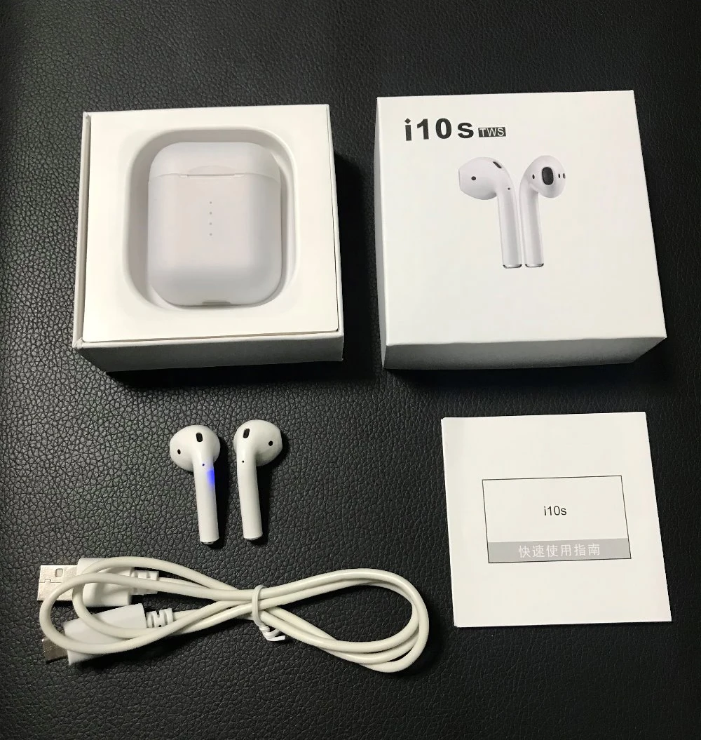 

Portable Sport Wireless Charging Bluetooth Mic Earphone i10s i10 TWS 5.0 Earbuds Touch control headset iOS Android Phone