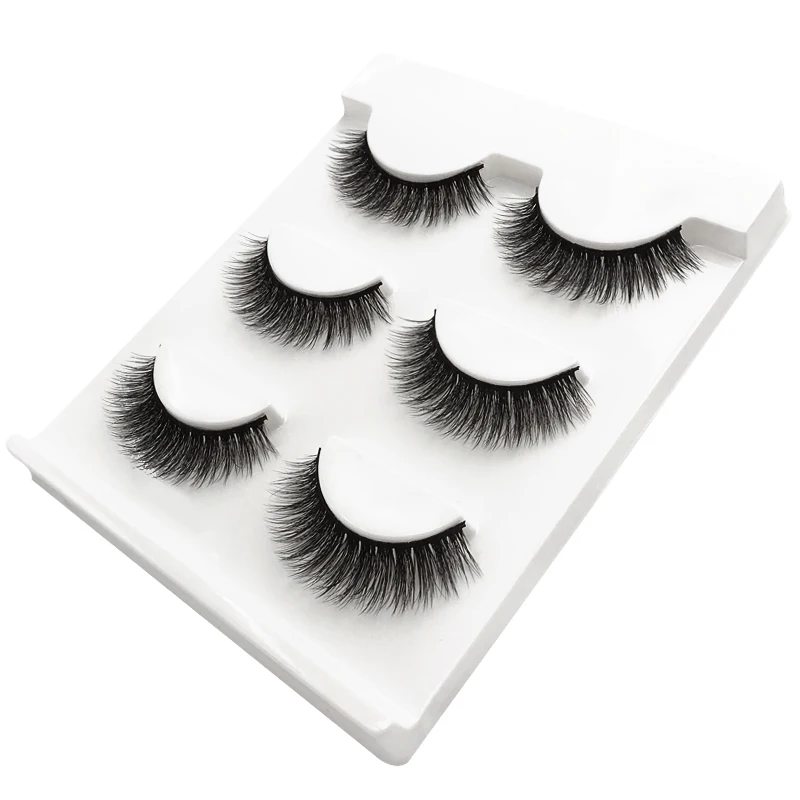 

SHIDISHANGPIN 3 pairs of hand-realistic false eyelashes