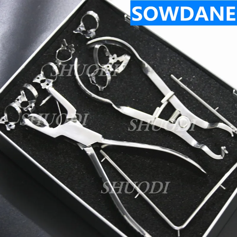Зубные немецкие щипцы зажимы из нержавеющей стали|surgical instrument set|rubber damdental surgical |