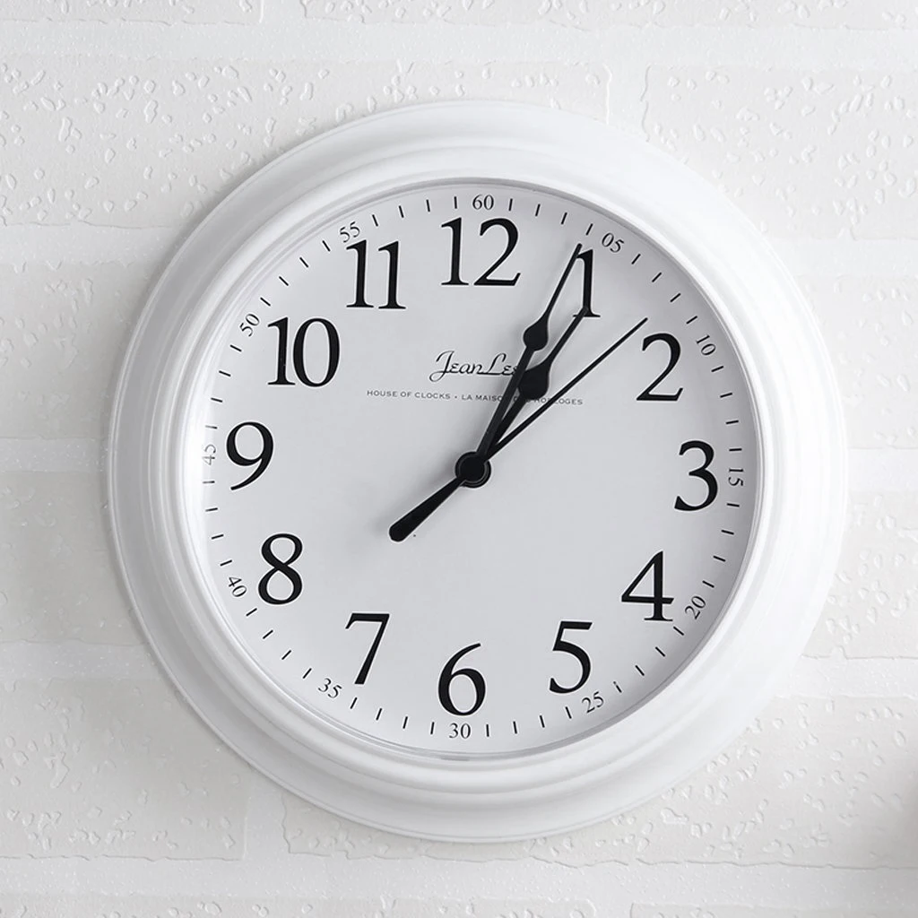 

Clocks Wall Home Decor White Wall Clock Kitchen Guess Watch Mechanism Clock Bedroom Living Room Reloj De Pared Decor 50ZB112