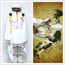 Anime Vocaloid MIKU Senbonzakura Cosplay Cosplay Uniforme Del Ejército Blanco Mujer Traje de Envío Libre