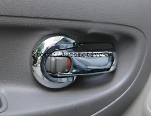 

ABS Matte / Chrome Car Styling Door Handle Cover Door Handle Bowl Trim For Nissan note e Power 2014 2015 2016 2017 4pcs