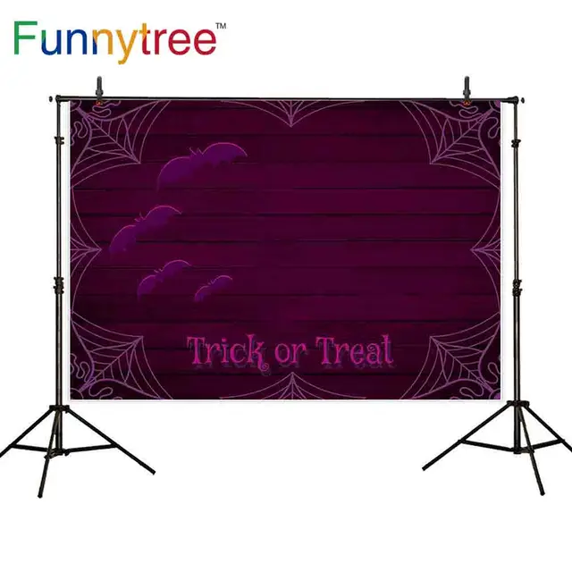Funnytree Photography Backdrops Dack Purple Spider Cobweb Bat Wooden Funnytree Photography Backdrops Dack Purple Spider Cobweb Bat Wooden Wall Trick Or Treat Photo Background