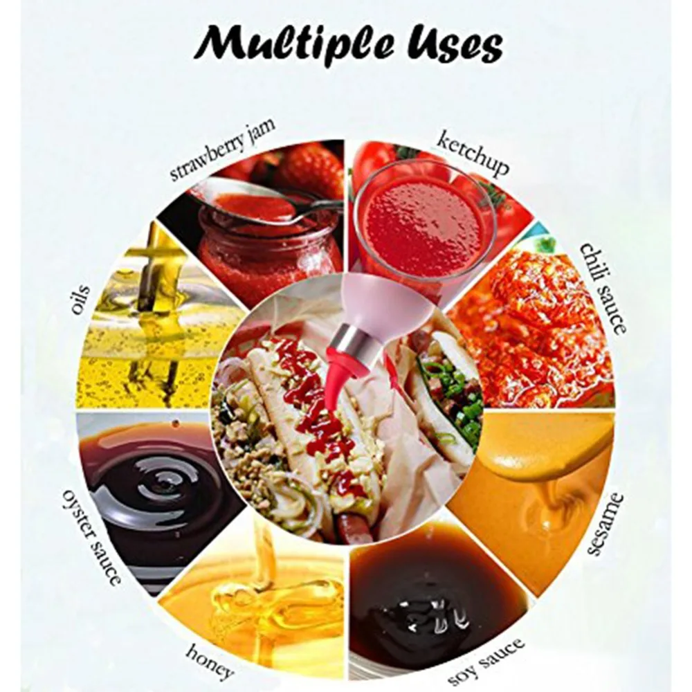 Силиконовый диспенсер для масла, бутылка для выдавливания оливкового масла, уксуса, соуса, соусницы, кухонные принадлежности