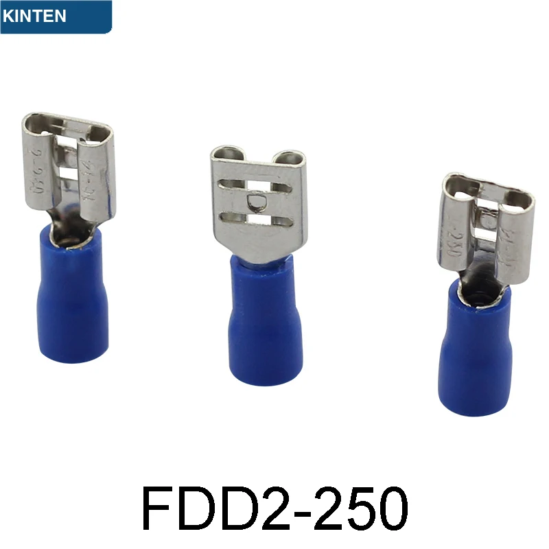 FDD2 250 female pre insulated connector insert wiring ear head terminal