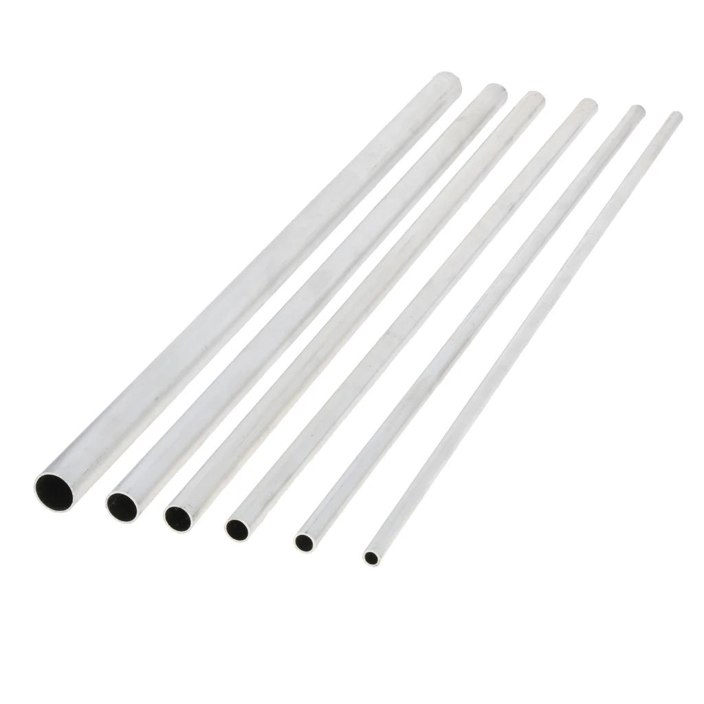 Tige ronde en alliage d/'aluminium 50cm X 6063 Arbre Rond Diam De 6mm Argent