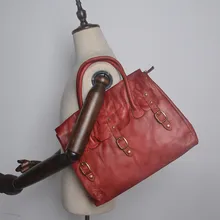 Винтажный дизайнерский женский большой кошелек ручной работы из натуральной дубленой кожи, уникальная женская сумка из натуральной мягкой воловьей кожи, женская сумка-тоут