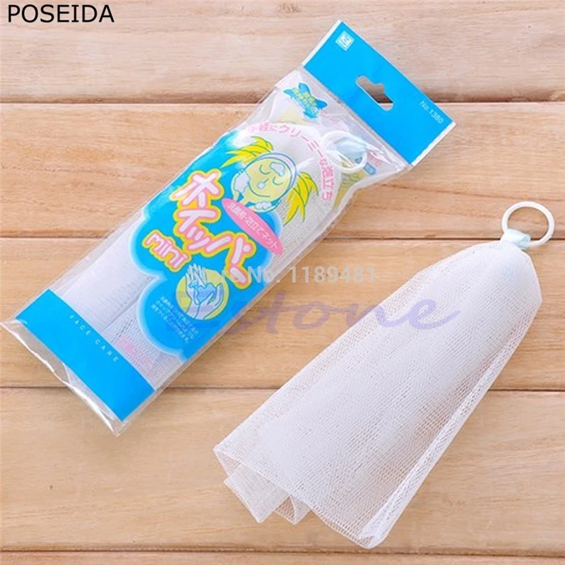

5pcs/lot Simply Facial Foaming Body Face Cleansing Net Bubble Foam Use Less Cleanser poseida