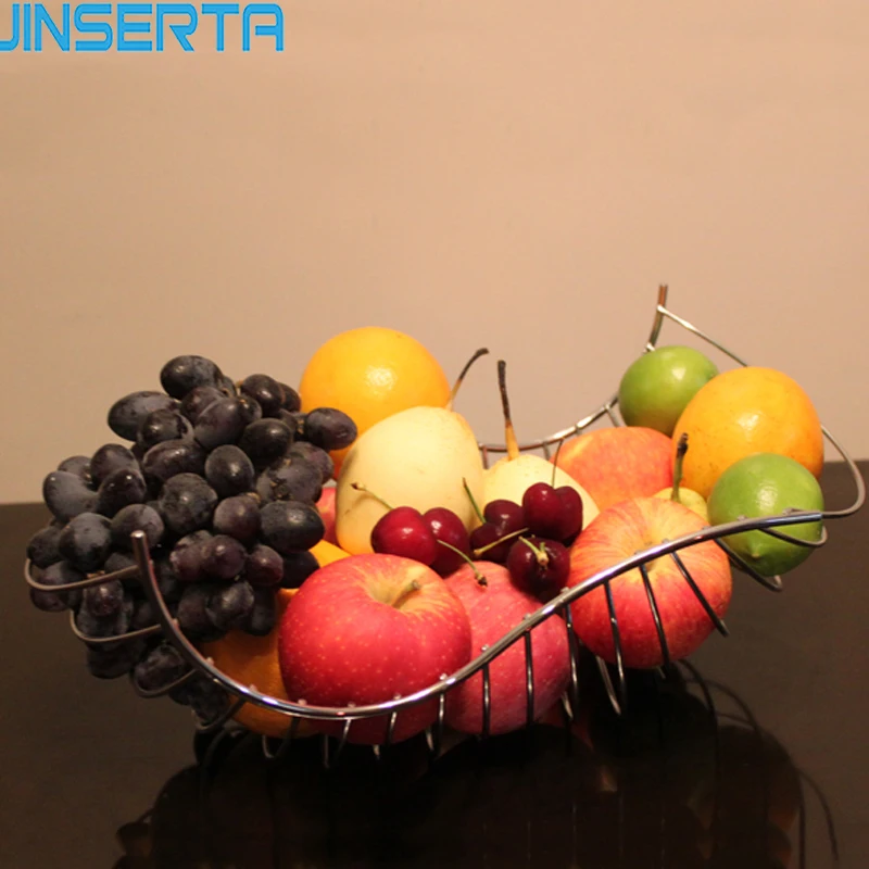 

JINSERTA Metal Dessert Fruit Storage Tray Cake Snack Bowl Plate Creative Living Room Decorative Dried Fruit Bowl