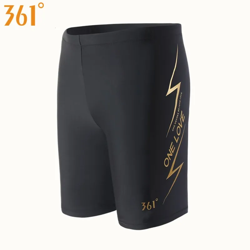 

361 Men Swimsuit Plus Size Boys Jammer Swimming Trunks for Boys Athletic Racing Swimming Shorts Boxer Swimming Sbort Pant Black