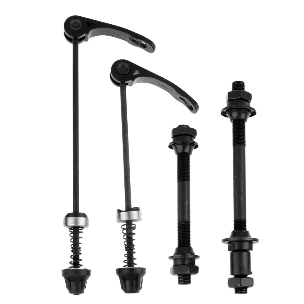 Bike Quick Long & Short Release Front Back Axles Hollow Hub Shaft Lever Axle With Skewer Mountain Bike Access for Cycling Lovers