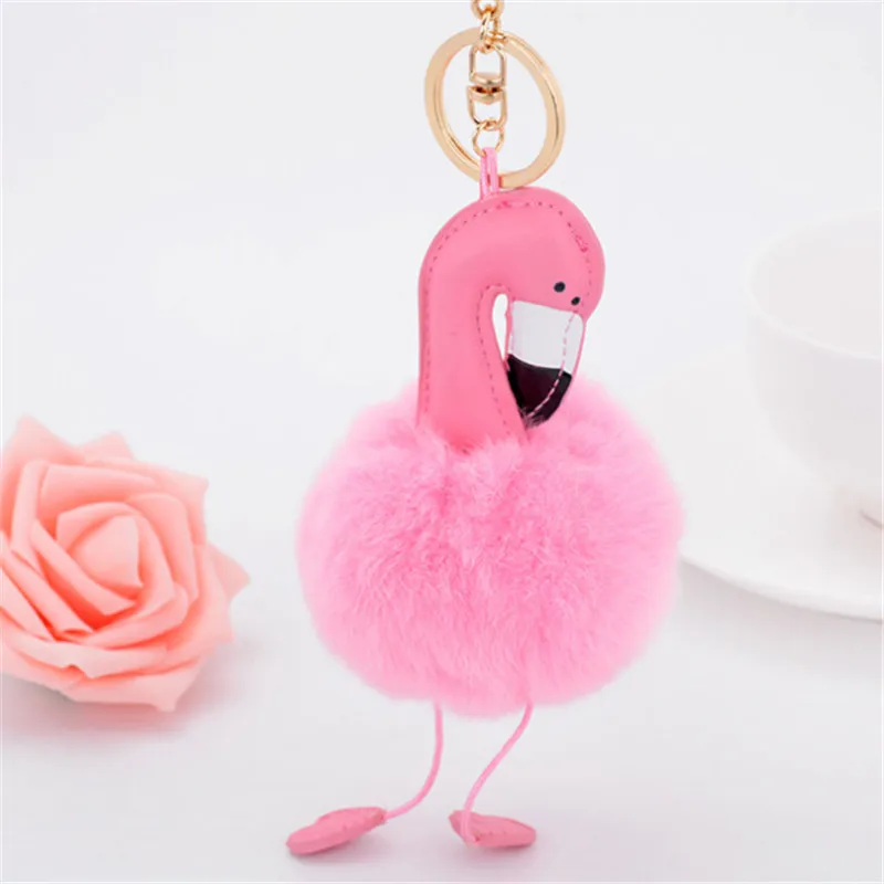 

8D Mini Cute Flamingo Keychain Pendant Birthday flamingo Party Decorations Bag Accessories Bridesmaid Wedding Favors and Gifts