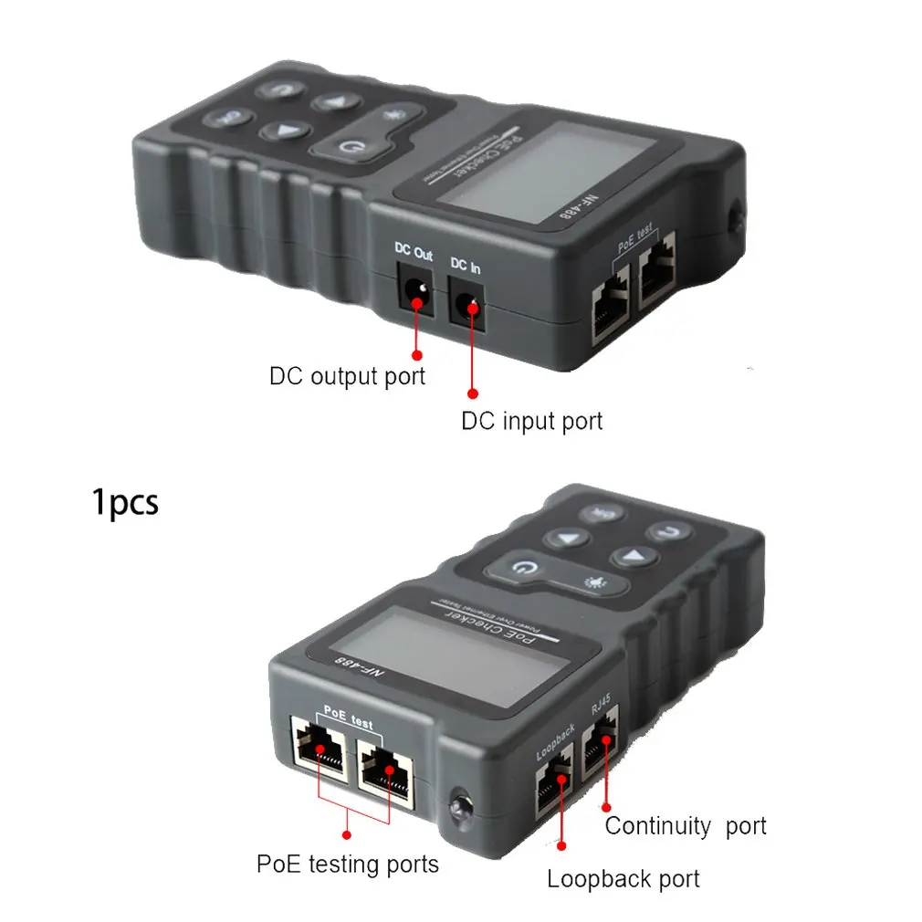 Сетевой тестовый прибор проверки мощности через Ethernet Cat5 Cat6 Lan для обнаружения