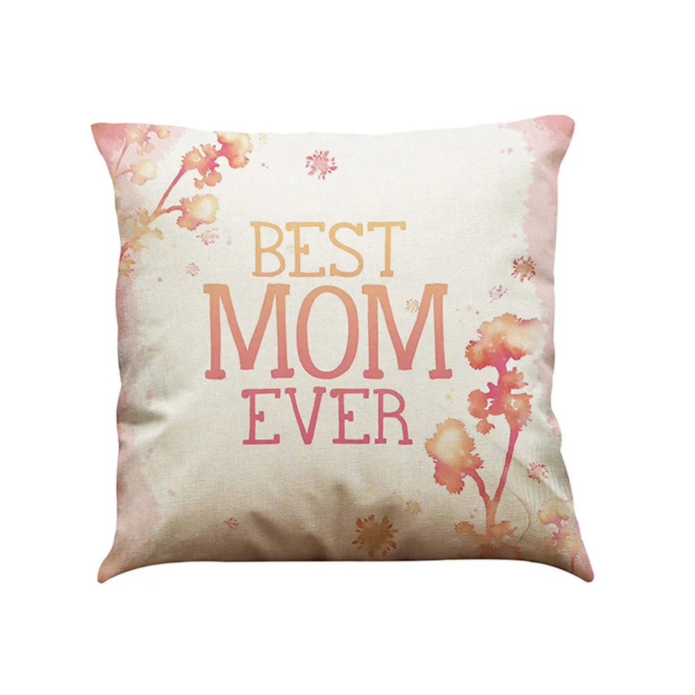 Наволочка для дивана с надписью «I Love You Mom Home Decoration», праздничный чехол для подушки d90409