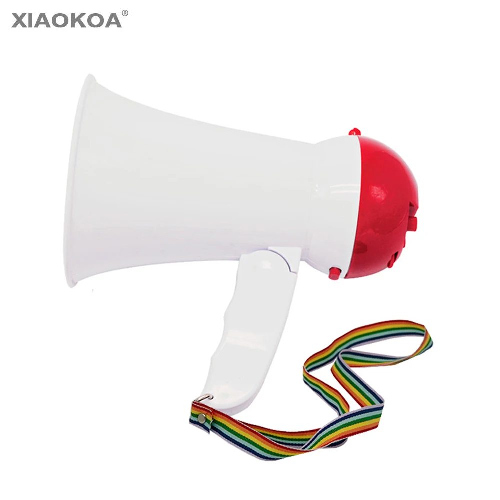 

Mini portable megaphone handheld microphone recording Loudspeaker Record Play for guider and teacher Hand horn Loud mic XIAOKOA