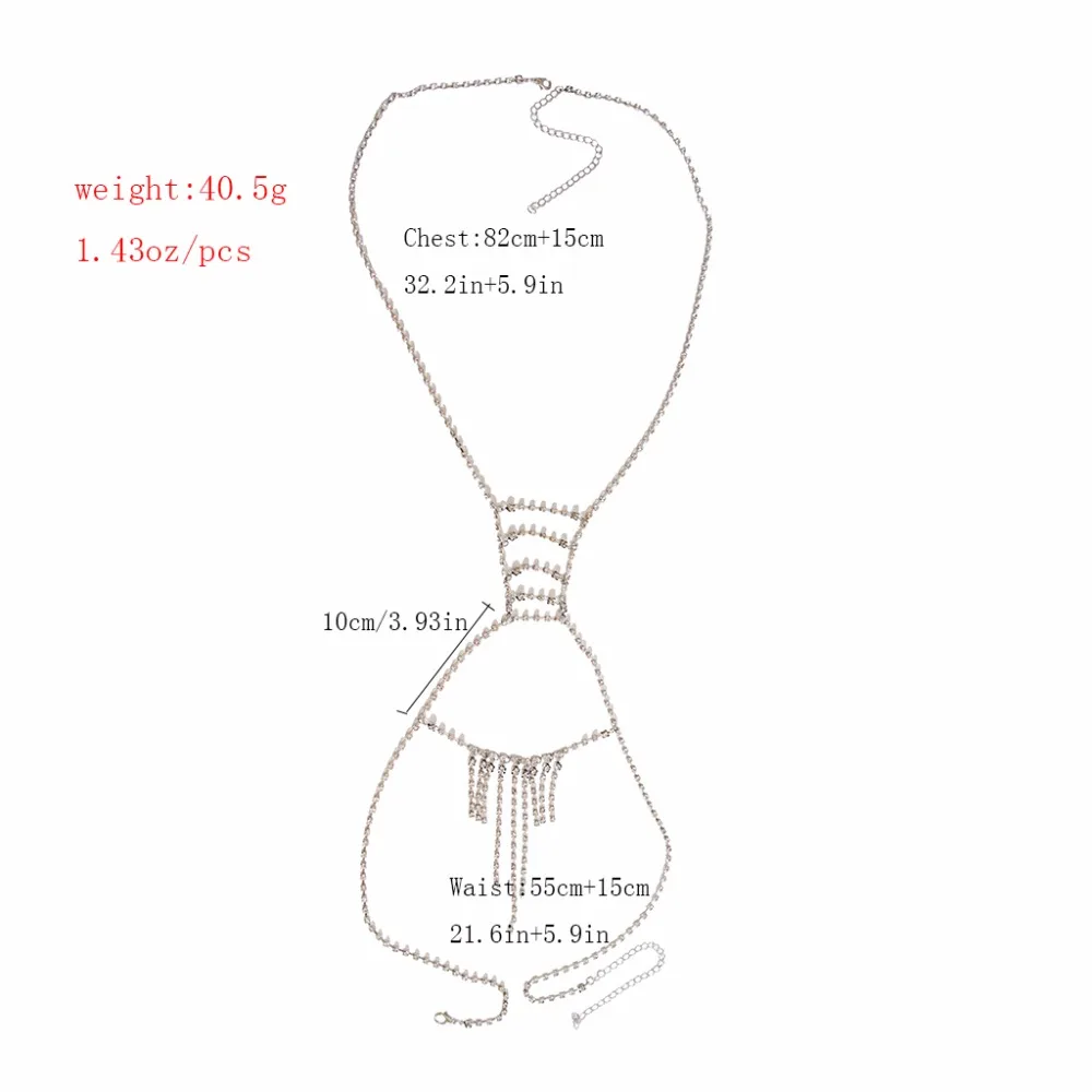 Модная полная цепочка для тела со стразами, ювелирное изделие для женщин, уникальный блестящий Блестящий Кристальный сексуальный бюстгальтер для тела