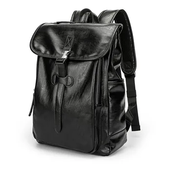 

041318 new hot man leather backpack student school bag