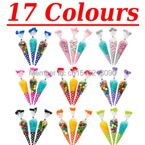 50 conos de claro violonchelo Fiesta Cono Sweet Candy Vacío Bolsas Cumpleaños Boda Favor