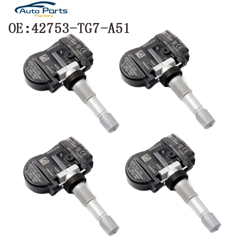 4 Pcs Tpms Tire Pressure Sensor For 20162017 Honda Pilot 42753tg7a51