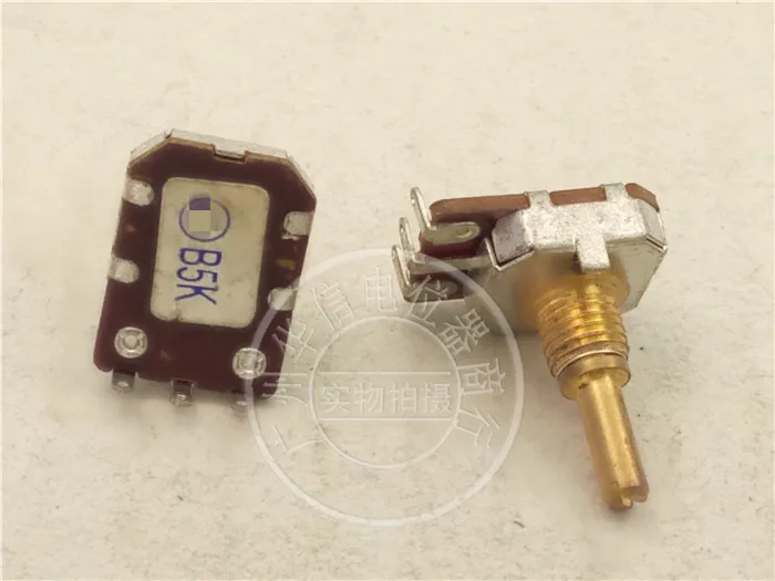 

1pcs for F B5K 360 degree rotation 5K precision potentiometer / Taiwan adjustable resistor