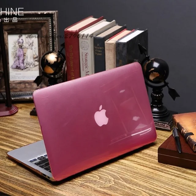 Crystal\Matte Transparent case For Apple macbook Air Pro Retina 11 12 13 15 laptop bag for macbook Air 13 case cover +gift