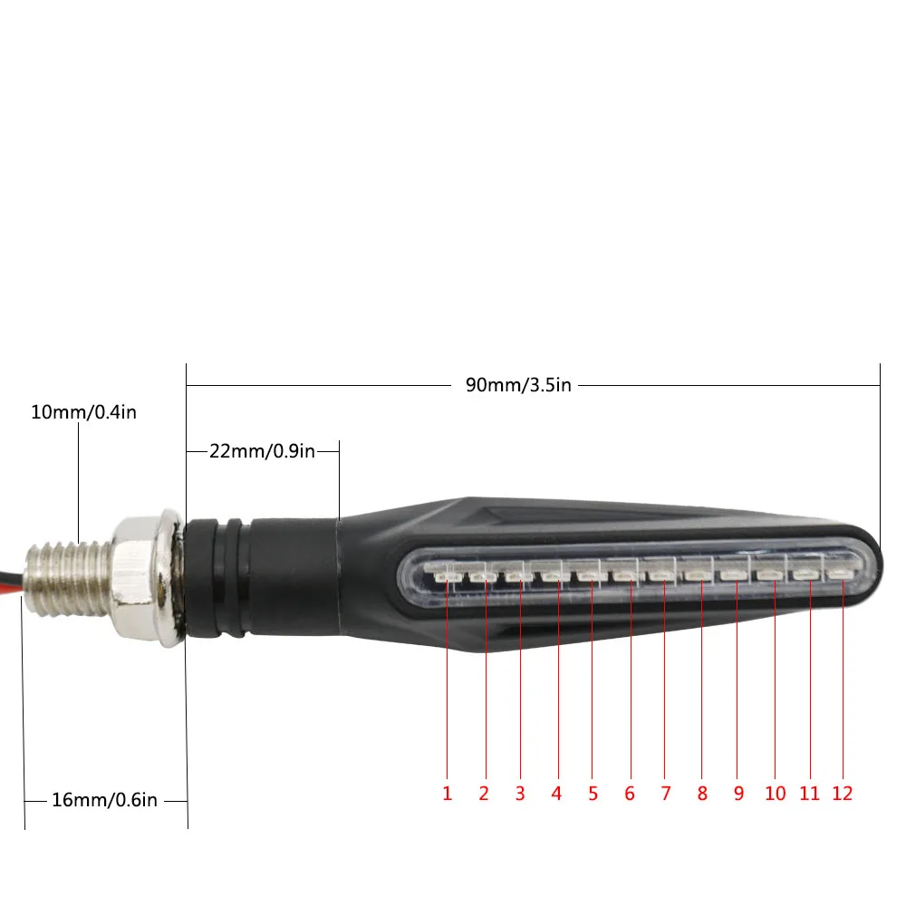 4 шт. Универсальный Мотоцикл аксессуары светодиодный гибкий поворотник янтарный индикатор света для BMW Kawasaki KTM, Yamaha TMAX Harley