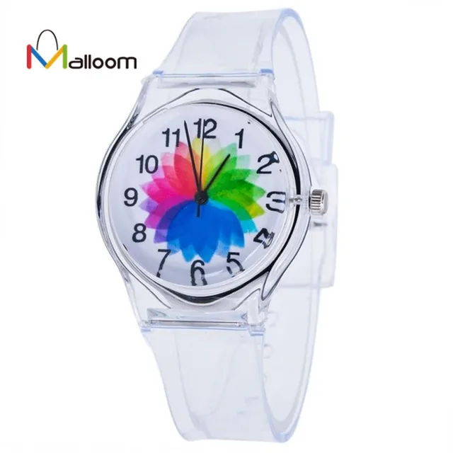 Malloom watches women quartz wristwatch clock silicone Transparent Clock Watches Malloom watches women quartz wristwatch clock silicone Transparent Clock Watches