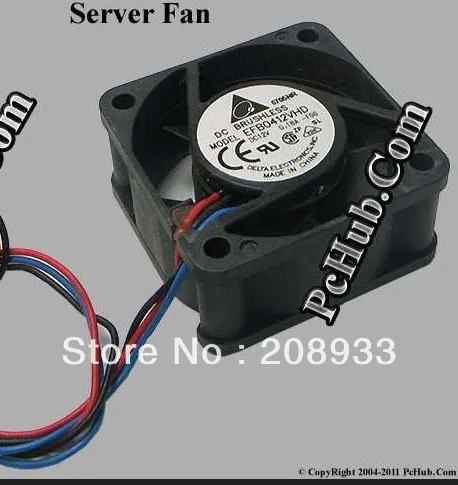 

For Delta 4 cm 1U server fan switch 3-wire 4020 12V 0.18A EFB0412VHD+cooling fan