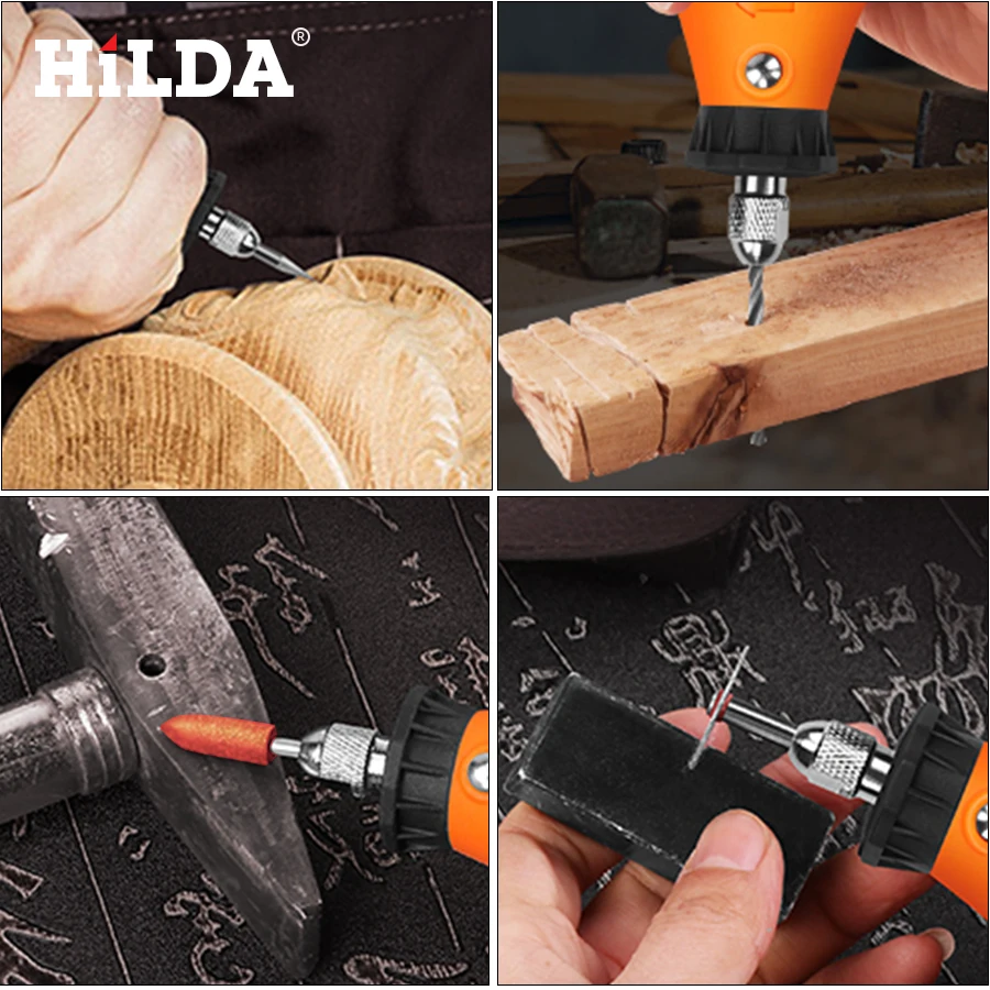 HILDA 92 шт. Аксессуары Dremel для вращающегося инструмента Dremel набор аксессуаров подходит для дрели Dremel резьба шлифовка полировка аксессуары