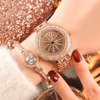 

Authentic Ladies Quartz Goddess Watch When Running Green Stainless Steel Strap Waterproof Tide Women's Watch