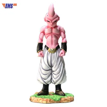 

44CM Anime Dragon Ball Short Hair Majin Buu 1:4 Anime Form Resin Statue Action Figure Collection Decoration G2619