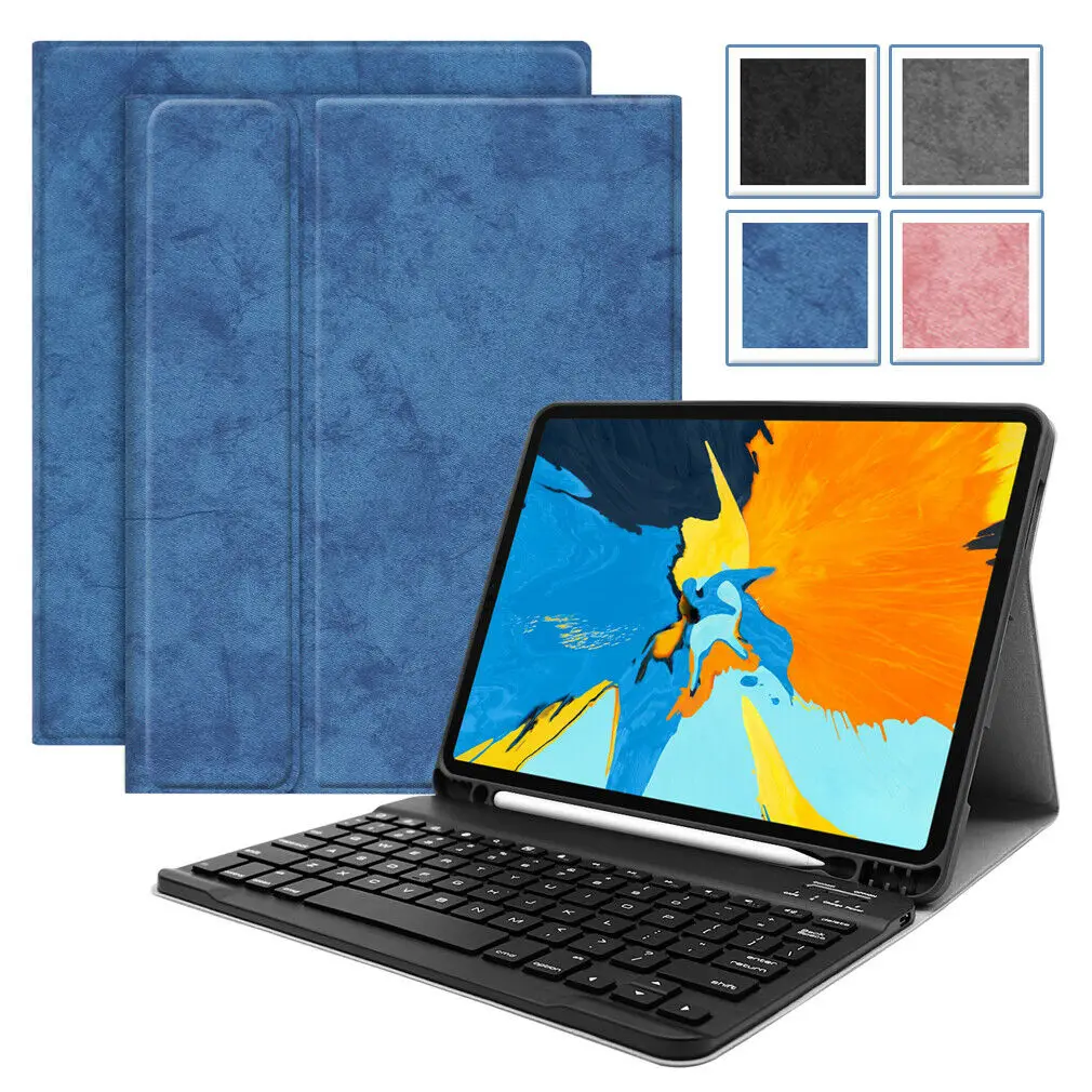 

For iPad Pro 11 inch Case Slim Shell Stand Cover with Bluetooth Keyboard