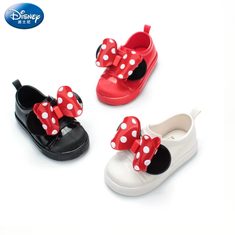 2019 nouveau été Disney enfants sandales filles fleurs bow plat chaussures décontractées couleur unie bébé chaussures