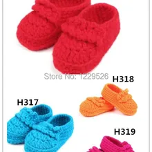 Вязанные крючком пинетки для новорожденных обувь для малышей