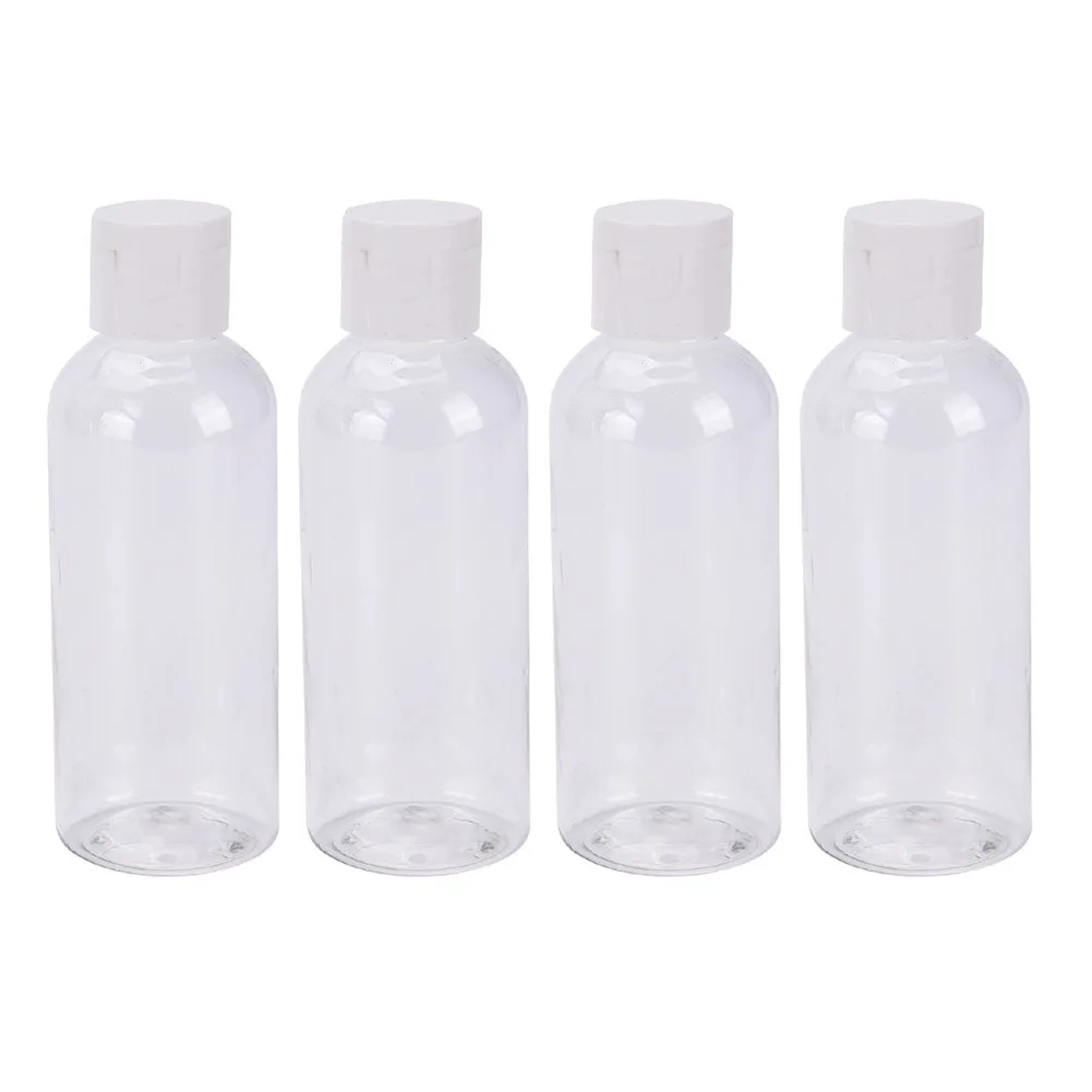 

4pcs/set Portable Empty Bottle Plastic Storage Bottles for Travel Sub Bottle Shampoo Cosmetic Lotion Container Lotion Bottle 918
