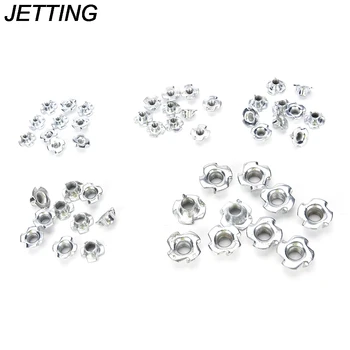 

10PCS M4 M5 M6 M8 M10 Threaded Insert Nut Furniture Nuts For Wood Hex Socket Screw Flanged Barbed Zinc Fasteners