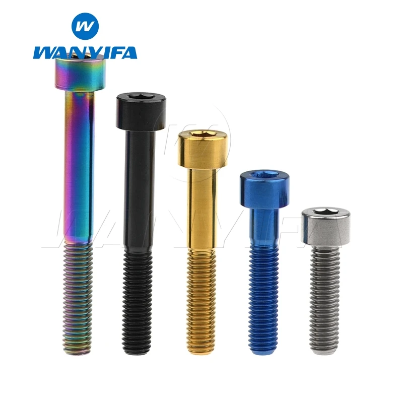 

Wanyifa M8x15 20 25 30 35 40 45 50 60 70mm Stigma Titanium Bolt Screw for Bicycle Brake Bike Part