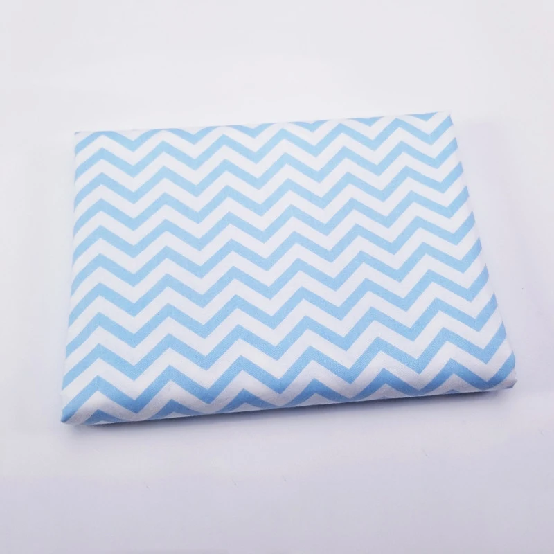 1 шт. с принтами в полоску, твиловая, хлопковая ткань, половина метра для лоскутное стеганое детское постельное белье Одеяло Ткань для шитья для рукоделия Материал