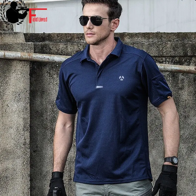 

Breathable Urban Tactical Polo Shirt Men Summer Coolmax Quick Dry Army Style Male Military Shirt Short Sleeve Casual Polo Shirts