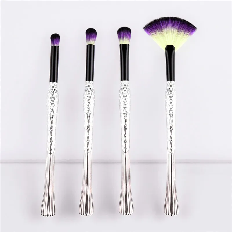 Pro 4/5 шт глаз Make Up Brush Set мини Веерная кисть для теней ресницы Blending Brush Красота инструменты птица основа Форма кисти для макияжа