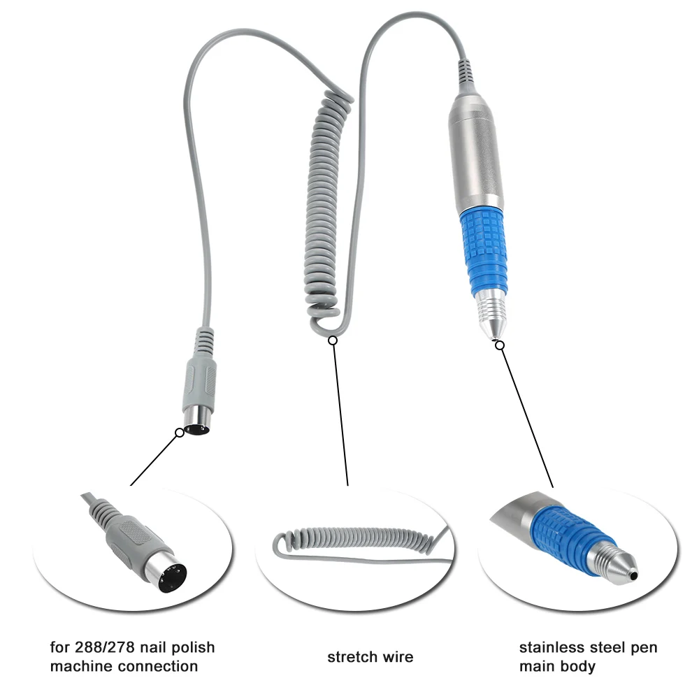 30000 об/мин электрический наконечник для дрели ногтей может быть использован в 278/288 модельном маникюрном станке для ногтей