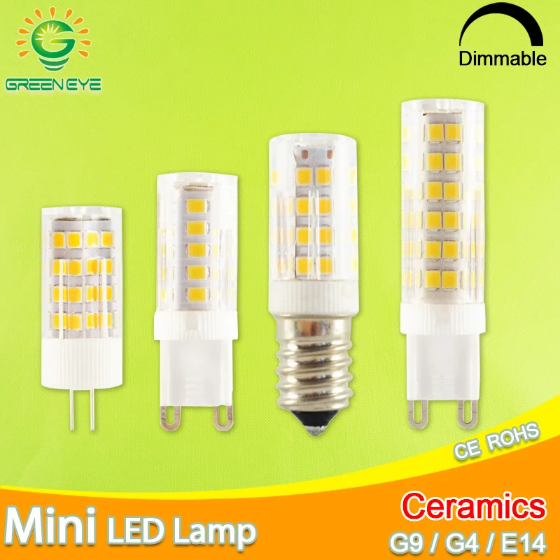 Светодиодная лампа GreenEye G9 осветительная светодиодная Е14 220 В 5 Вт 7 9 12 2835 SMD G4