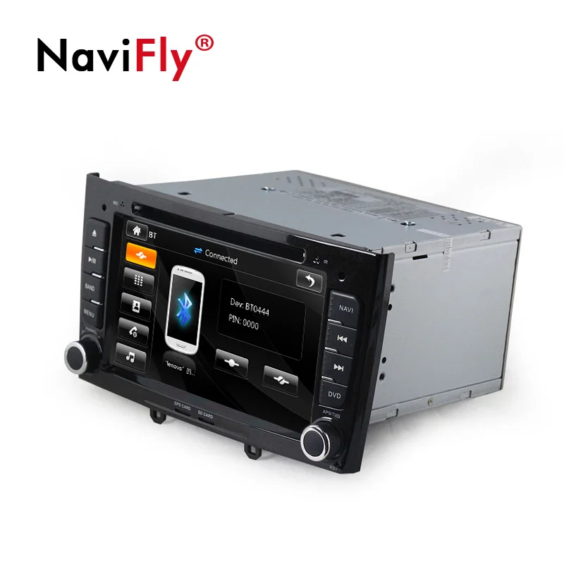 Sale NaviFly Windows ce6.0 2din Car GPS radio stereo for Peugeot 308 408 Car dvd multimedia player with steering wheel control BT RDS 2