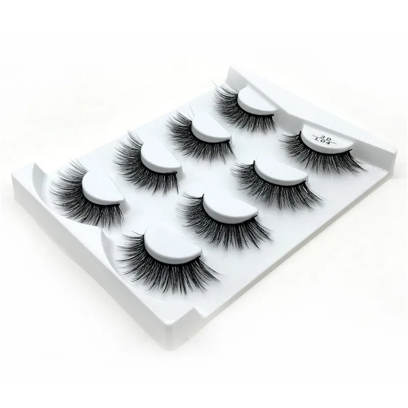 

80 pairs Eyelashes 3D False lashes Thick Crisscross Makeup Eyelash Extension Natural Volume Soft Fake Eye Lashes L04