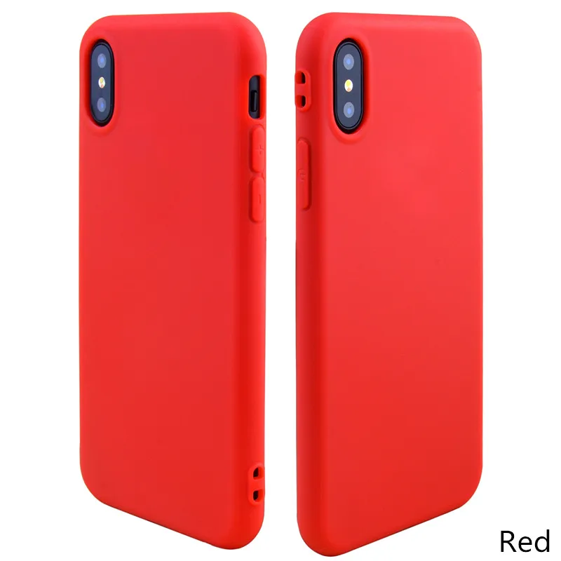 Для iphone X чехол для iphone 7 Чехол для iphone 6 funda силиконовый чехол для iphone 5 5S SE 8plus XR XS MAX чехол 6s 7 plus - Цвет: Red