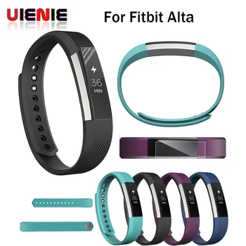 

UIENIE 2Pcs/Set Ultra Thin HD High Screen Protector plus TPU Full Coverage HD Clear Film for Fitbit Alta HR and Alta Bracelet