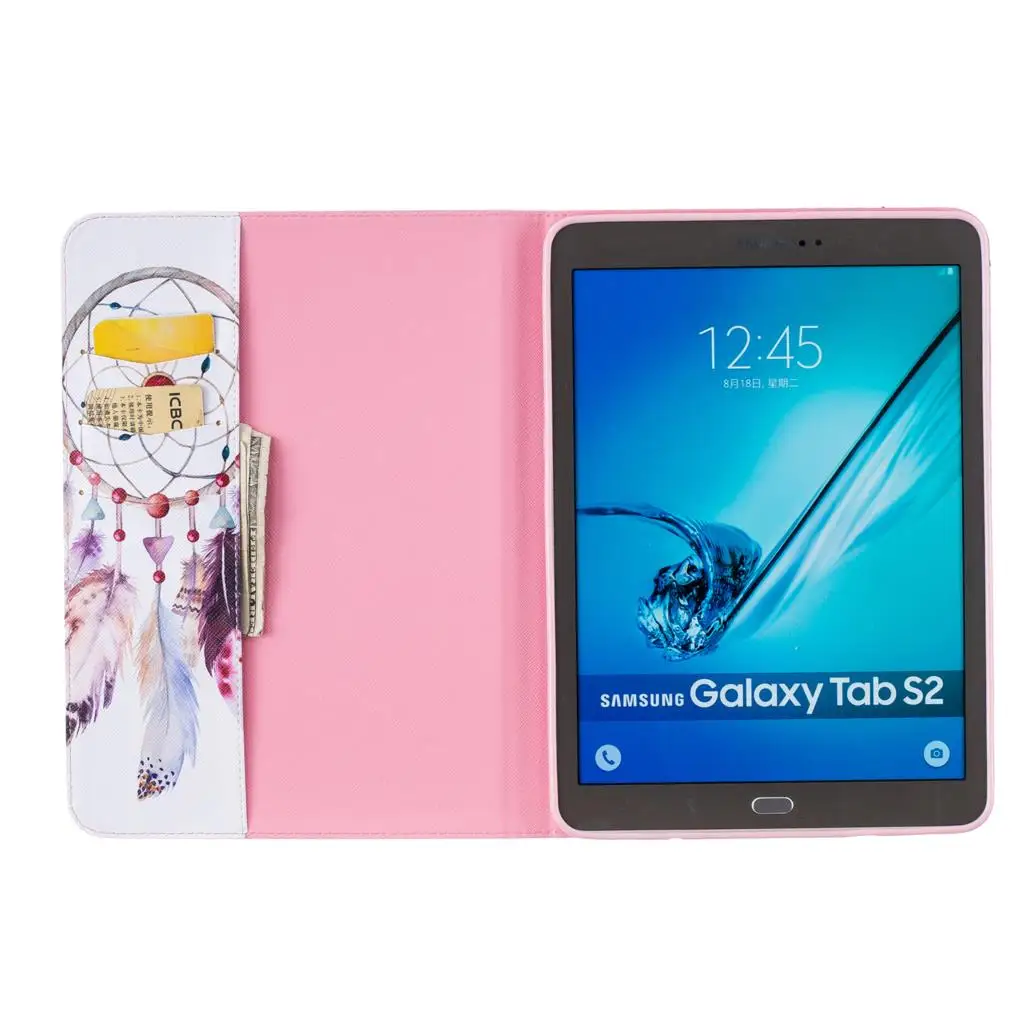 Планшетный ПК чехол для Samsung Galaxy Tab S2 9,7 дюймов T810 T813 T815 T819 SM-T810 SM-T813 SM-T815 крышка из искусственной кожи раскладные чехлы-подставки