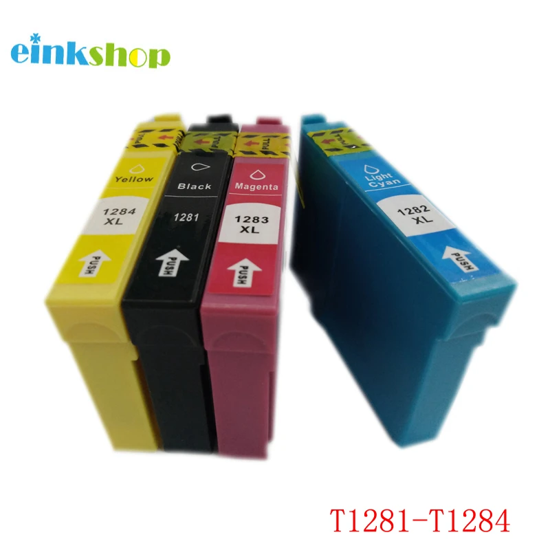 Einkshop T1281-T1284 чернильные картриджи для принтеров Epson Stylus sx125 sx130 sx230 sx235w sx420w sx430w sx425w sx435W t1281 принтера